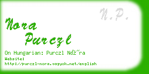 nora purczl business card